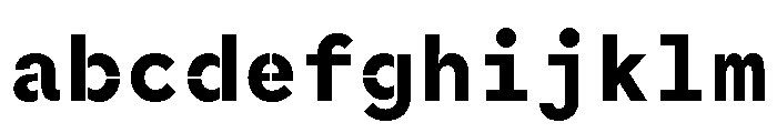 MaaxMonoSemiStencil Bold FONT