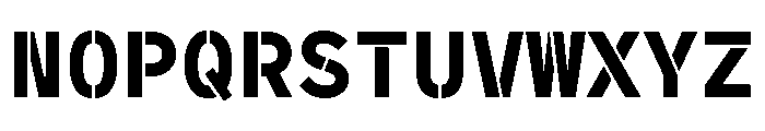 MaaxMonoStencil Bold Font UPPERCASE