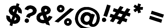 MaaxRaw BoldRotalic Font OTHER CHARS