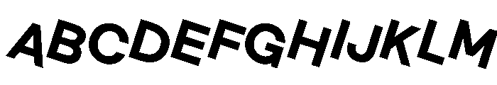 MaaxRaw BoldRotalic Font UPPERCASE