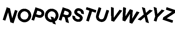 MaaxRaw BoldRotalic Font UPPERCASE