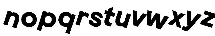 MaaxRaw BoldRotalic Font LOWERCASE