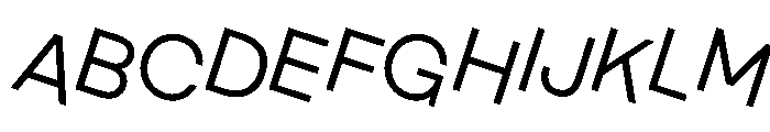 MaaxRaw Rotalic Font UPPERCASE
