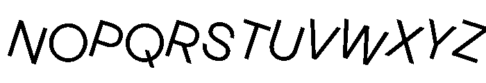 MaaxRaw Rotalic Font UPPERCASE