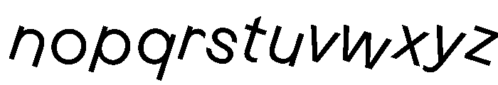 MaaxRaw Rotalic Font LOWERCASE