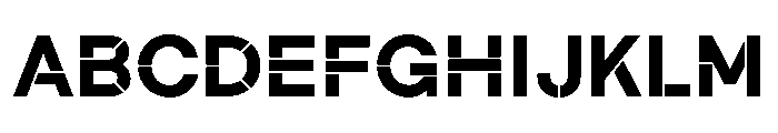 MaaxRawStencil Bold Font UPPERCASE