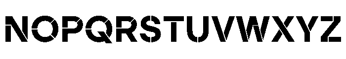 MaaxRawStencil Bold Font UPPERCASE