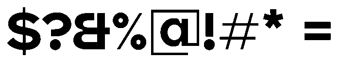 MaaxUnicase Bold Font OTHER CHARS