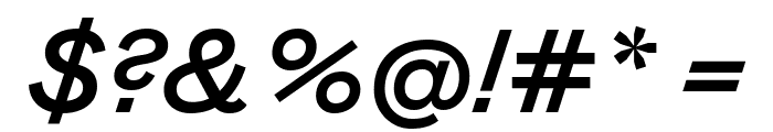 Mabry Pro Medium Italic Font OTHER CHARS