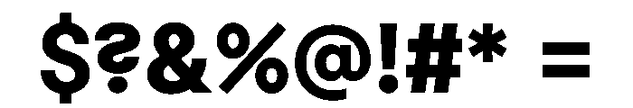 MacanHebrew ExtraBold Font OTHER CHARS