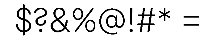 MacanHebrew Light Font OTHER CHARS
