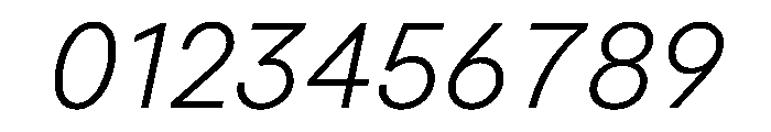 MacanHebrew LightItalic Font OTHER CHARS