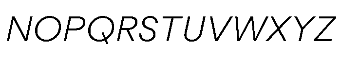 MacanHebrew LightItalic Font UPPERCASE