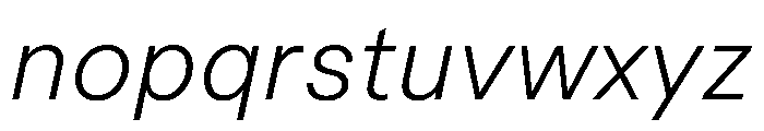 MacanHebrew LightItalic Font LOWERCASE