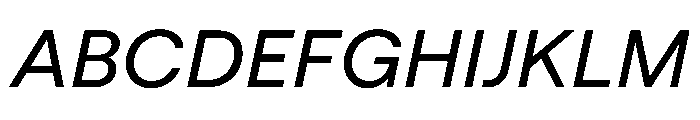 MacanHebrew MediumItalic Font UPPERCASE