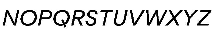 MacanHebrew MediumItalic Font UPPERCASE
