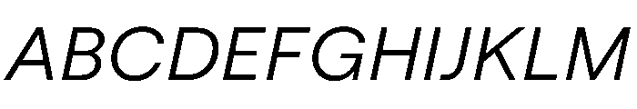 MacanHebrew RegularItalic Font UPPERCASE