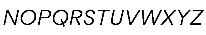 MacanHebrew RegularItalic Font UPPERCASE