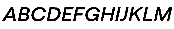 MacanHebrew SemiBoldItalic Font UPPERCASE