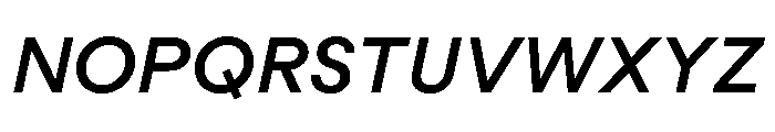 MacanHebrew SemiBoldItalic Font UPPERCASE