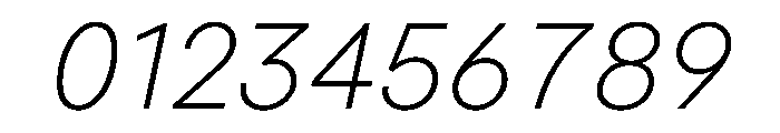 MacanThai ExtraLightItalic Font OTHER CHARS