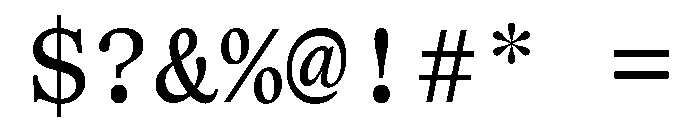 MagisterMonoST Regular Font OTHER CHARS
