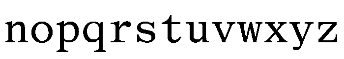 MagisterMonoST Regular Font LOWERCASE