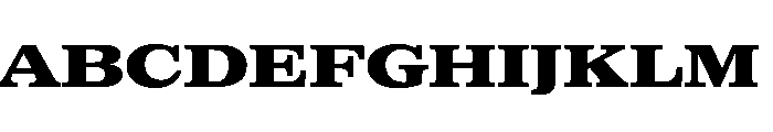 MagisterST BlackExt Font UPPERCASE