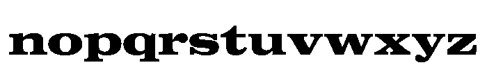 MagisterST BlackExt Font LOWERCASE