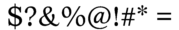 MagisterST Book Font OTHER CHARS
