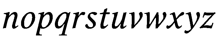 MagisterST Italic Font LOWERCASE