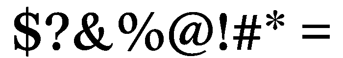 MagisterST Medium Font OTHER CHARS