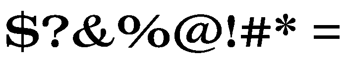 MagisterST MediumExt Font OTHER CHARS