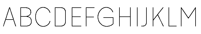 Malamocco Thin Font UPPERCASE