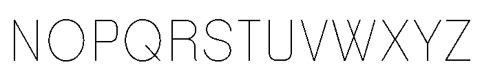 Malamocco Thin Font UPPERCASE