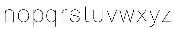 Malamocco Thin Font LOWERCASE