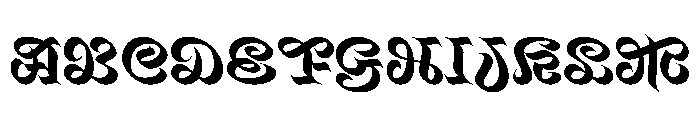 Mancine Bold Instance Font UPPERCASE