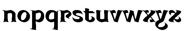 Mancine Bold Instance Font LOWERCASE