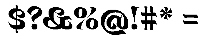 Mancine ExtraBold Instance Font OTHER CHARS
