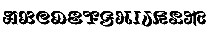 Mancine ExtraBold Instance Font UPPERCASE
