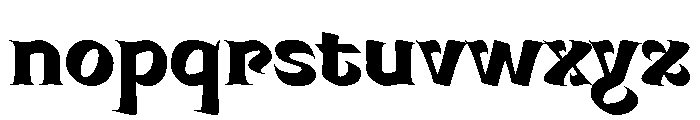 Mancine ExtraBold Instance Font LOWERCASE