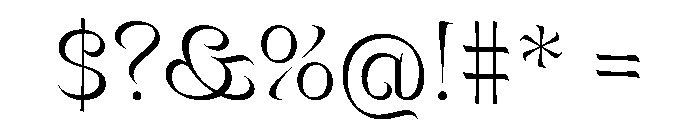Mancine Light Instance Font OTHER CHARS