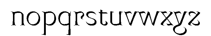 Mancine Light Instance Font LOWERCASE