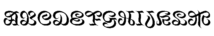 Mancine Medium Instance Font UPPERCASE