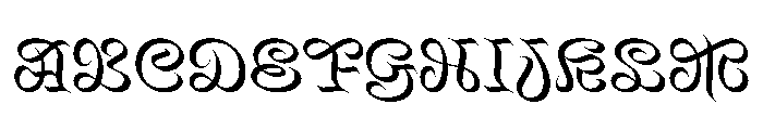 Mancine Regular Instance Font UPPERCASE