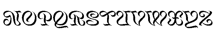 Mancine Regular Instance Font UPPERCASE