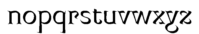 Mancine Regular Instance Font LOWERCASE
