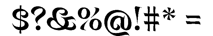 Mancine SemiBold Instance Font OTHER CHARS
