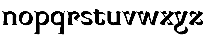 Mancine SemiBold Instance Font LOWERCASE