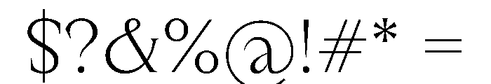 Manege Light 8e758a9f Font OTHER CHARS